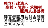 障害者雇用納付金制度　各種助成金についてはこちらから